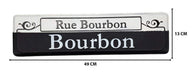 Cartel Letrero Metálico Vintage Bourbon Adorno Para Pared - Fliperex