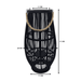 Candelabro De Bambu Negro Porta Vela Nordico Farol 50 CM - Fliperex