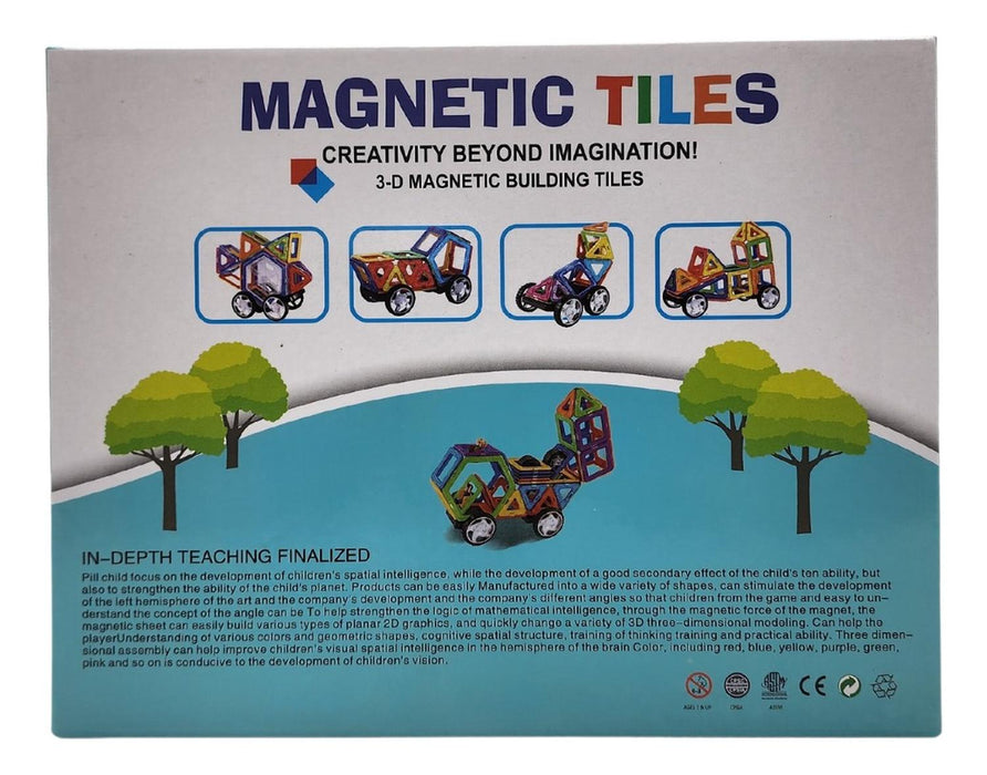 Set De Construccion Magnetico Piezas Magneticas 58 Piezas