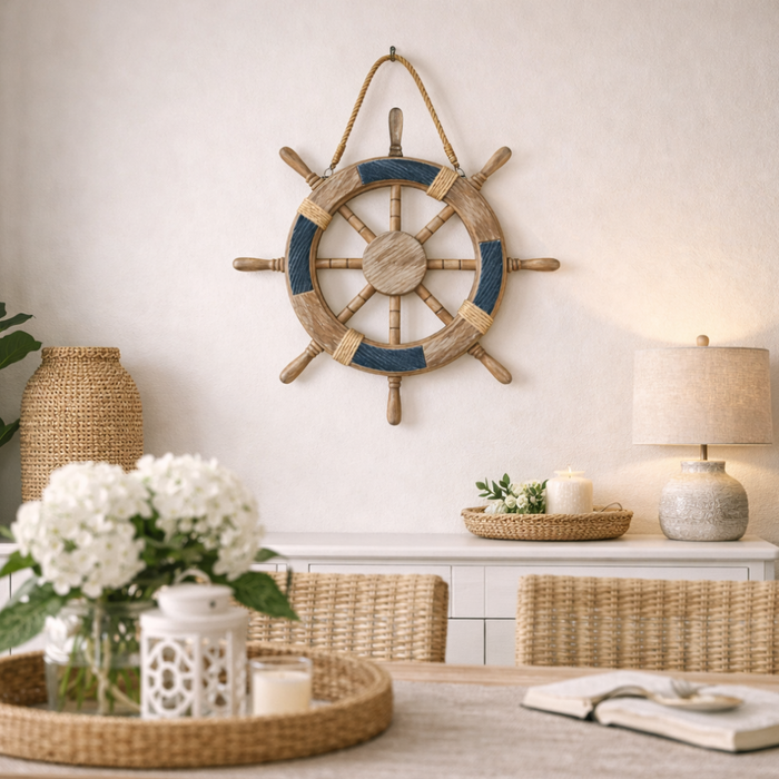 Timon De Barco Decorativo De Madera Para Pared Decoracion