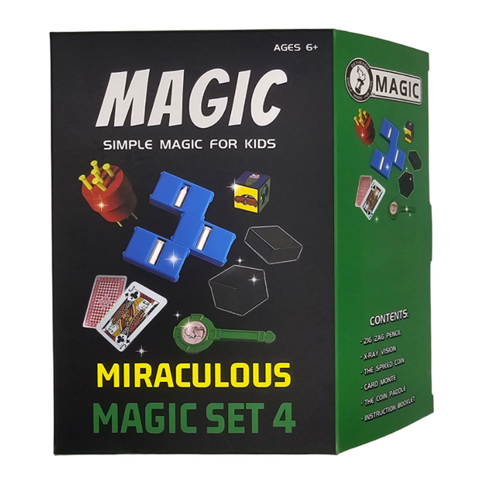 Set Juego De Magia y Trucos Clásico Para Niño Adulto Verde