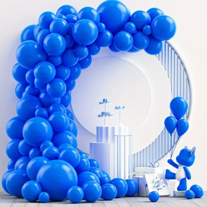 Globos Color Azul 100 Unidades Tamaño 25 Cm