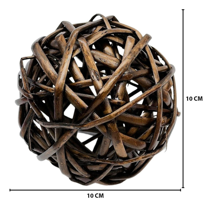 Esfera De Mimbre Para Decoración Pelotas De Mimbre Oscuras