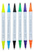 Set Marcadores Doble Punta 36 Lapices Plumones Watercolor - Fliperex
