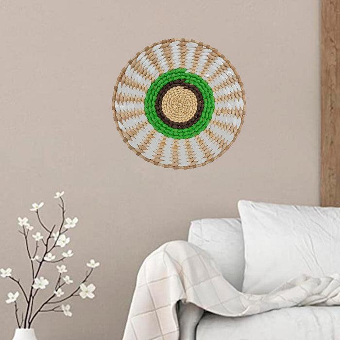 Circulo Decoración De Mimbre Para Pared Casa Terraza Mediano