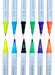 Set Marcadores Doble Punta 36 Lapices Plumones Watercolor - Fliperex