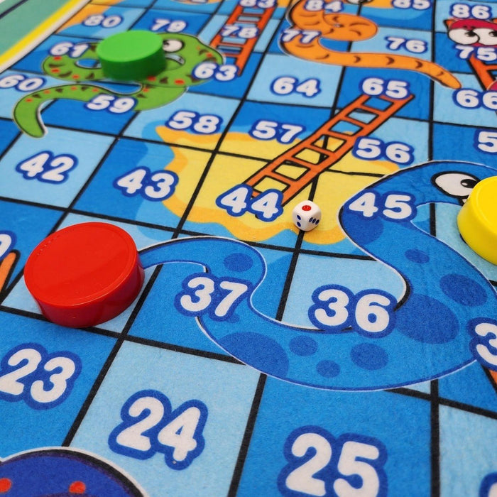 Juego De Mesa 2 En 1 Ludo Y Serpientes Y Escaleras Familiar