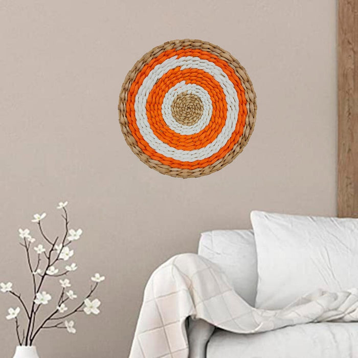 Circulo Decoración De Mimbre Para Pared Casa Terraza Mediano