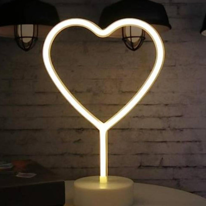 Lampara Neón Led Corazón Decoración Todo Ambiente Hogar