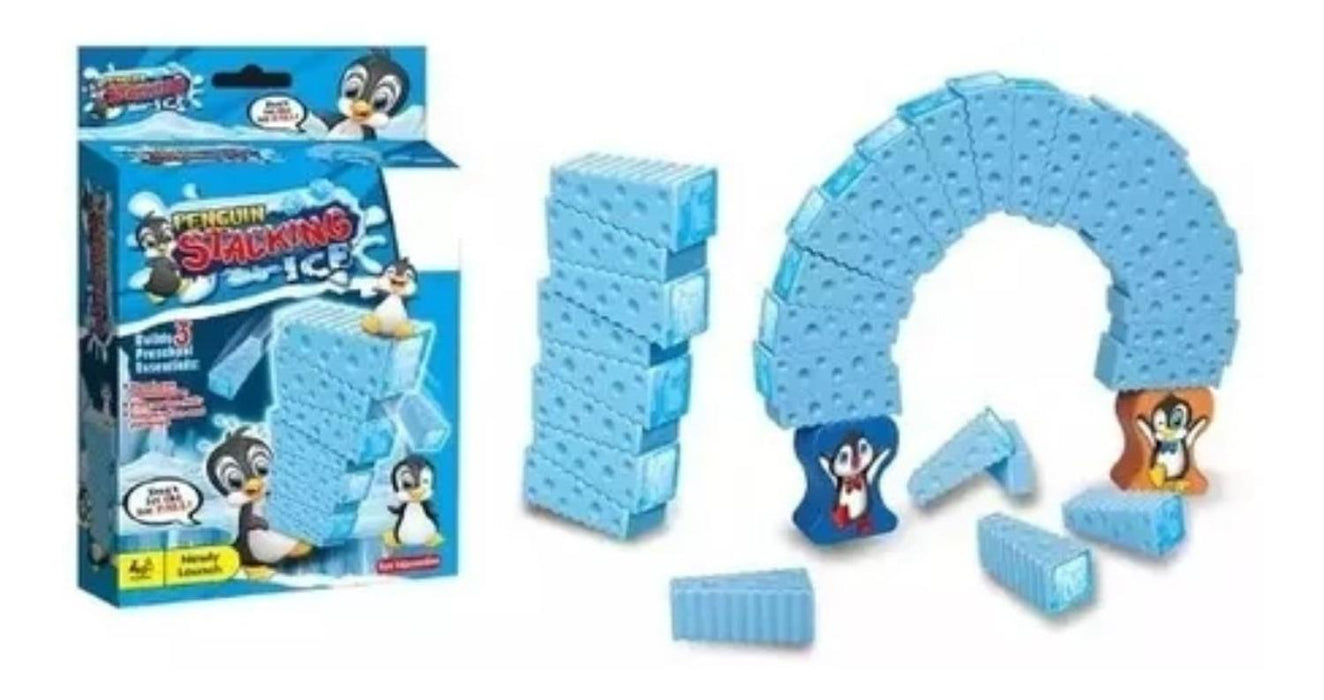 Juego De Mesa Apilar Cubos De Hielo Con Pinguinos Staking