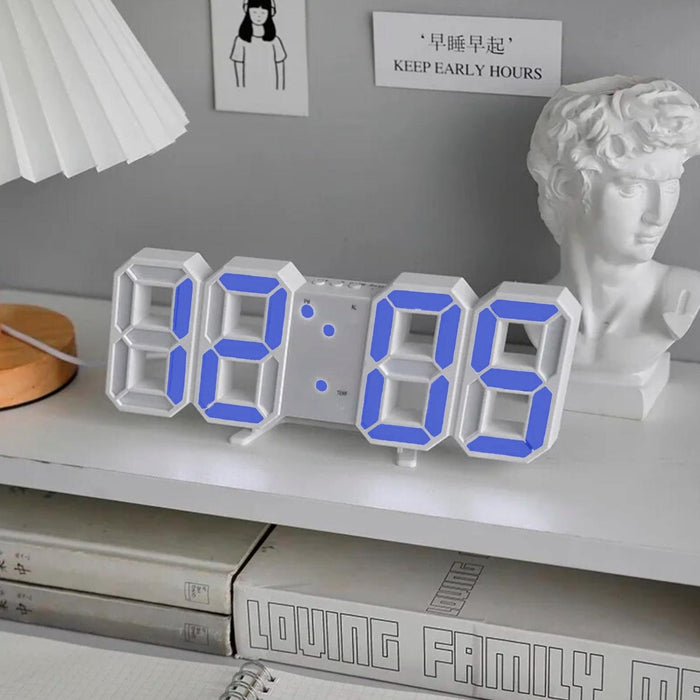 Reloj Despertador Digital Led 3d De Escritorio O Muro