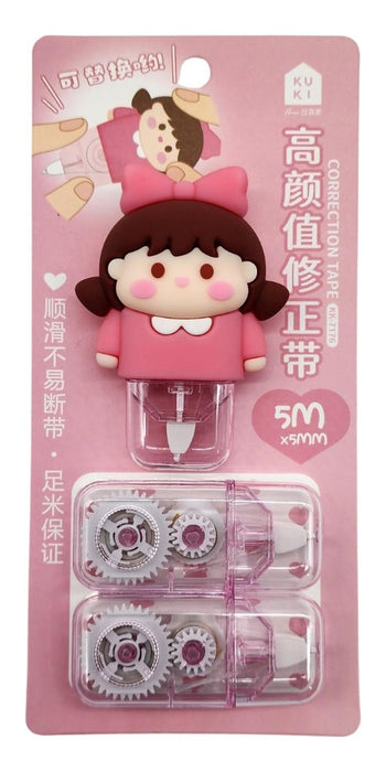 Corrector En Cinta Diseños Variados Kawaii Con 2 Repuestos