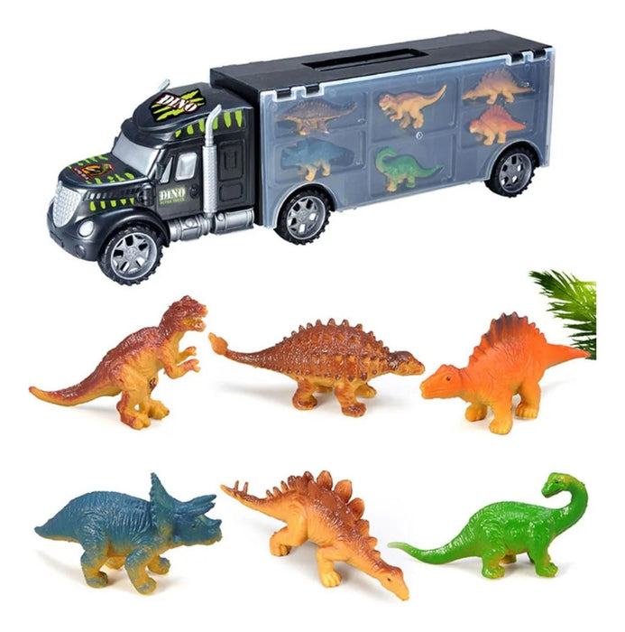 Camion De Carga Maletin Transportador De Dinosaurios Juguete