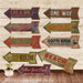 Cartel Letrero Metálico Vintage Flecha Adorno Para Pared - Fliperex