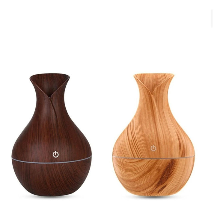 Humidificador Usb Estilo Madera Vaporizador De Aromas