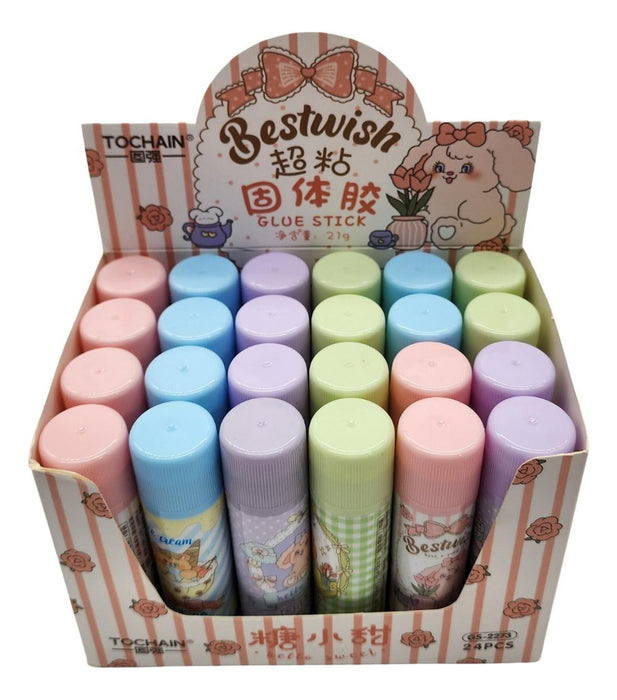 Pegamento En Barra Escolar Colores Bestwish Glue Stick