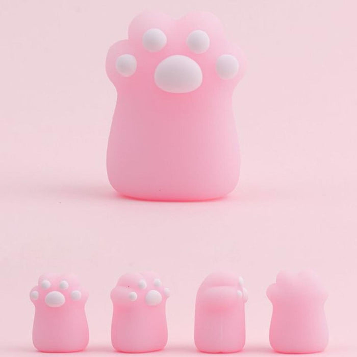 Set 2 Gomas De Borrar Patita De Gato Kawaii Colores