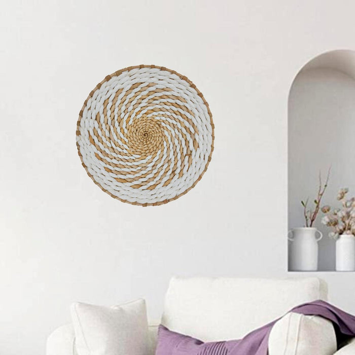 Circulo Decoración De Mimbre Para Pared Casa Terraza Mediano