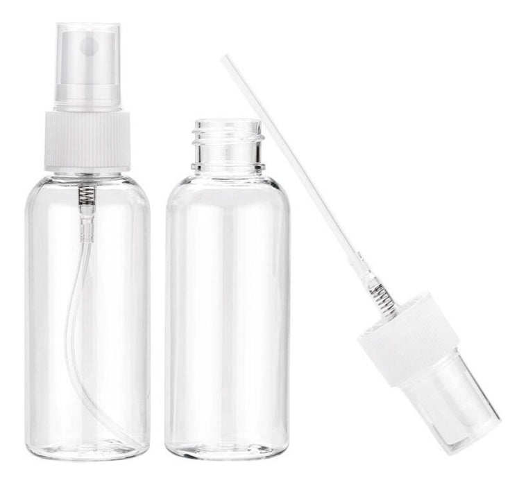 Set 3 Botella De Viaje Pulverizador 50 Ml Transparente