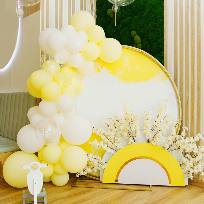 Globos Amarillo Macaron 10 Unidades Tamaño 25 Cm Fiesta