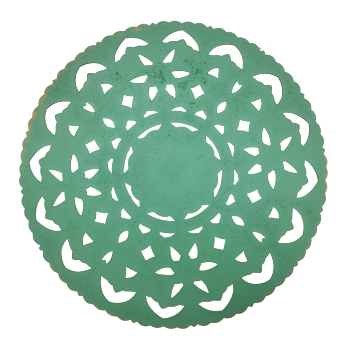 Cuadro De Madera Ornamental Mandala Verde Decoracion Pared