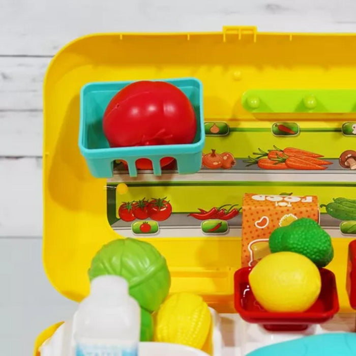 Set Maleta Maletin Infantil Cocina Amarilla Niños Juegos