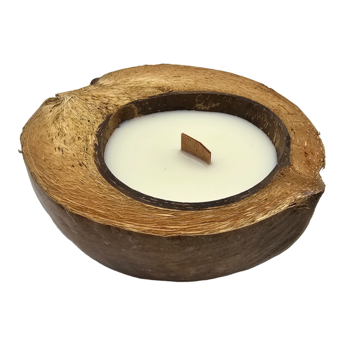 Vela Aromatica Ecologica Aroma De Coco Natural Cera Natural