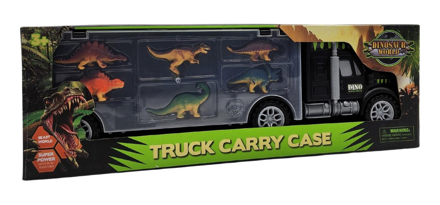 Camion De Carga Maletin Transportador De Dinosaurios Juguete