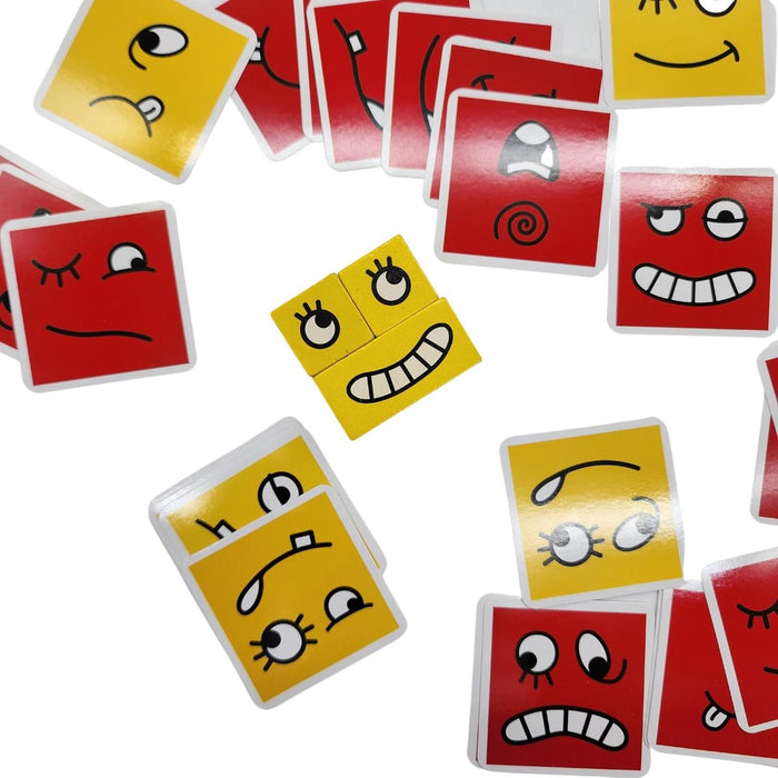 Juego De Expresion Cubo Cambia Cara De Colores Emoji