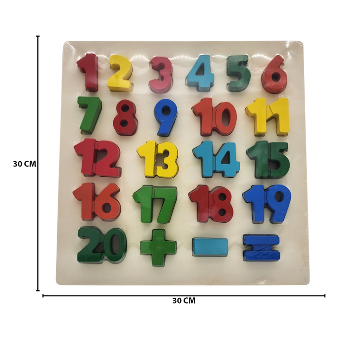 Puzzle Juego De Madera Numeros Juguete Educativo