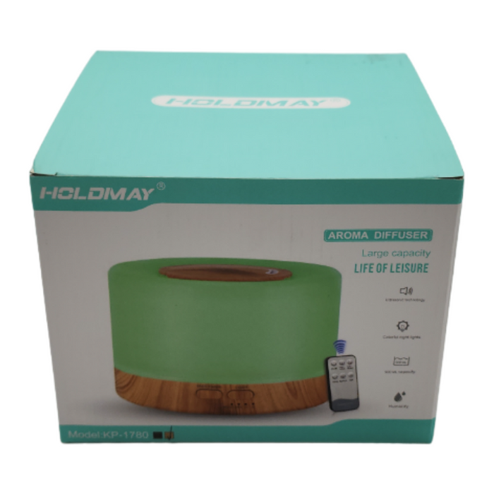 Humidificador Lampara Led Usb De Aromas Diseño Madera