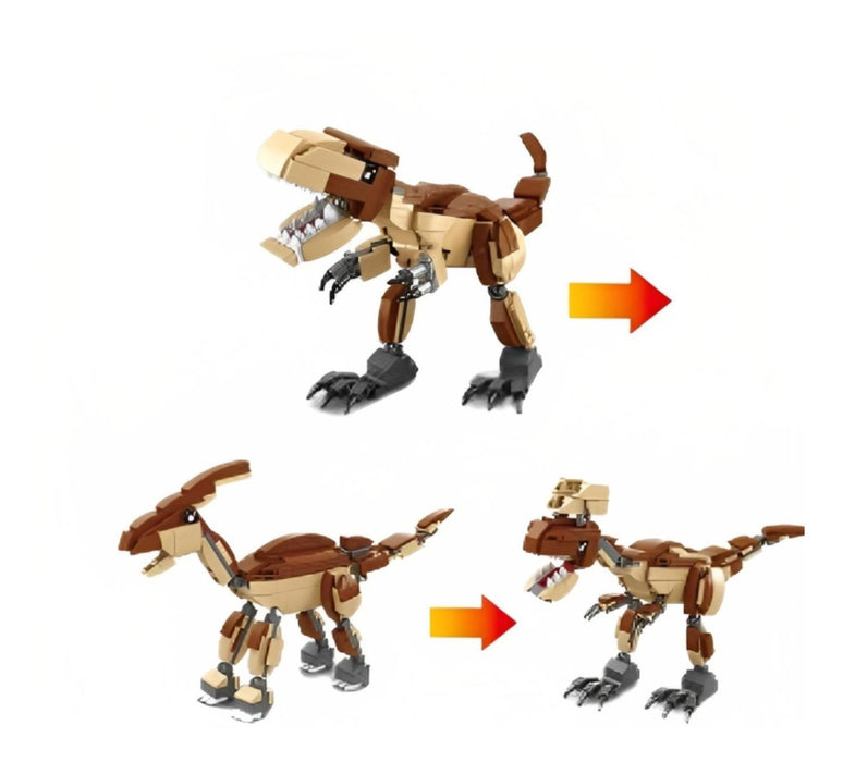 Construye Dinosaurio Tyrannosaurus 3 Diseños Armable Bloques