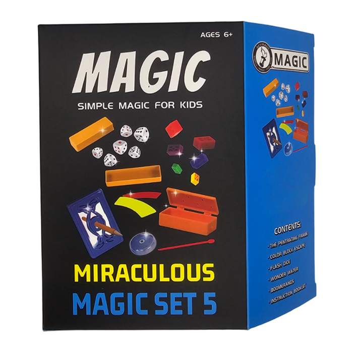 Set Juego De Magia y Trucos Clásico Para Niño Adulto Celeste