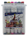 Set Marcadores Doble Punta 24 Lapices Plumones Arte Marker - Fliperex