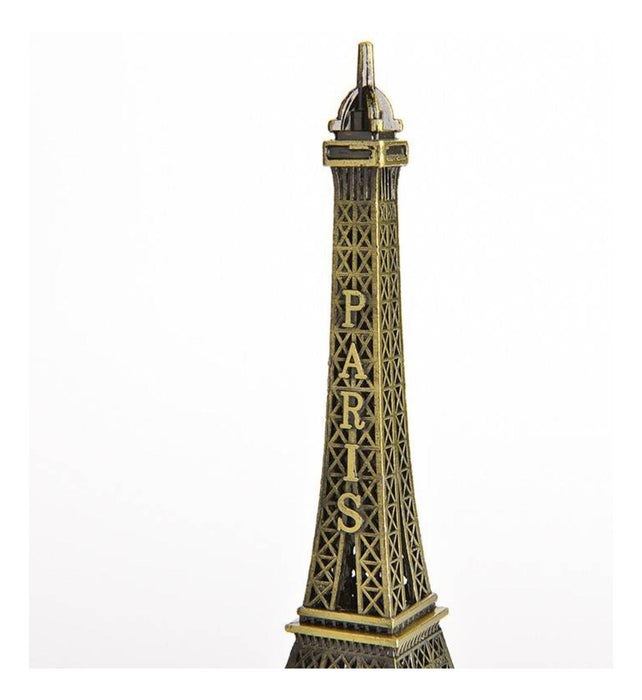 Pack 2 Adorno Torre Eiffel Paris Francia Metalica Decorativa