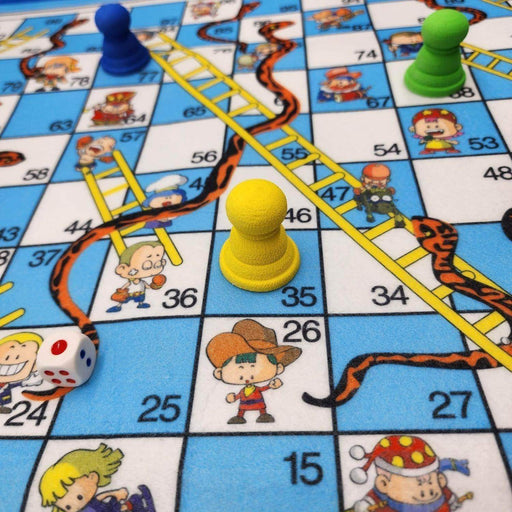 Juego Serpientes Y Escaleras Alfombra De Entretención Niños - Fliperex