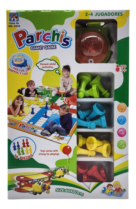 Juego Ludo Grande Juego De Mesa Educativo Dados Con Luz