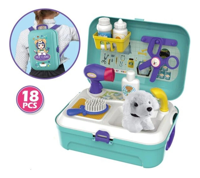 Kit Veterinario/a Maleta Tipo Mochila 16 Piezas Pet Care