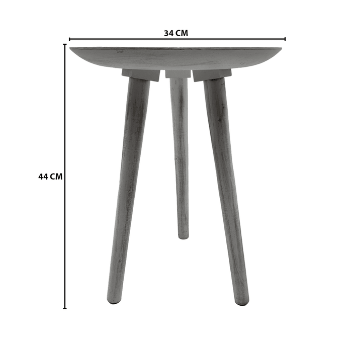 Mesa De Centro Redonda Lateral Living Mesa Diseño Mandala - Fliperex