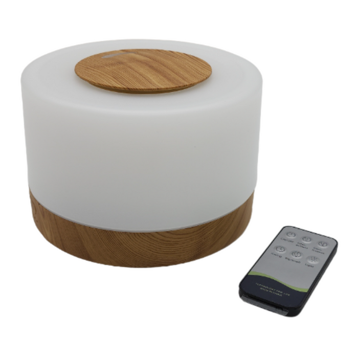 Humidificador Lampara Led Usb De Aromas Diseño Madera