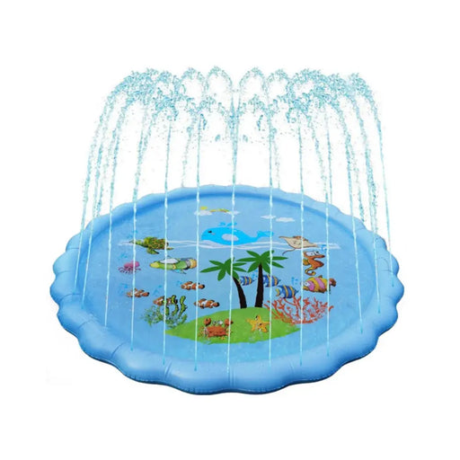 Alfombra De Agua 1,7 Metros Piscina Lanza Agua Niños - Fliperex