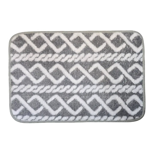 Alfombra De Baño Piso Extra Suave y Absorbente Diseño Trenza - Fliperex