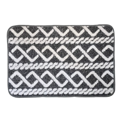 Alfombra De Baño Piso Extra Suave y Absorbente Diseño Trenza - Fliperex