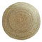 Alfombra De Yute Tradicional Rustica Circular Color Natural