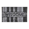 Alfombra Limpiapies Felpudo Alfombra De Entrada Welcome Gris