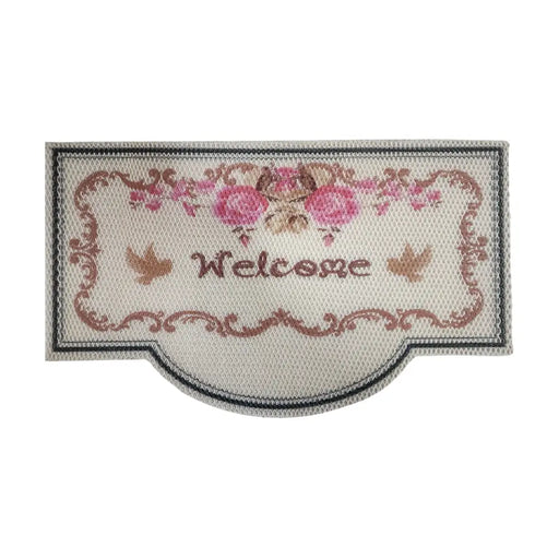 Alfombra Welcome Limpiapies Flores Alfombra De Entrada Multi - Fliperex