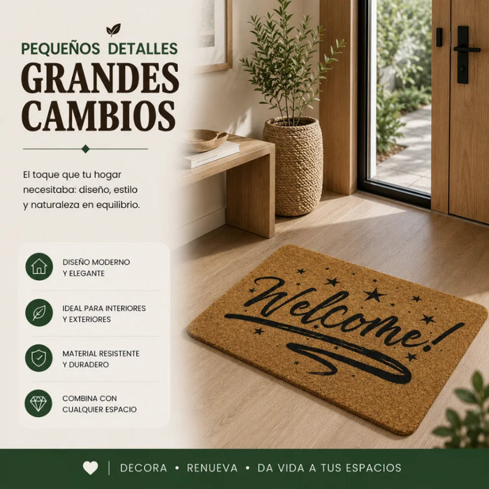 Alfombra Limpia Pies Felpudo Alfombra De Fibra Diseños