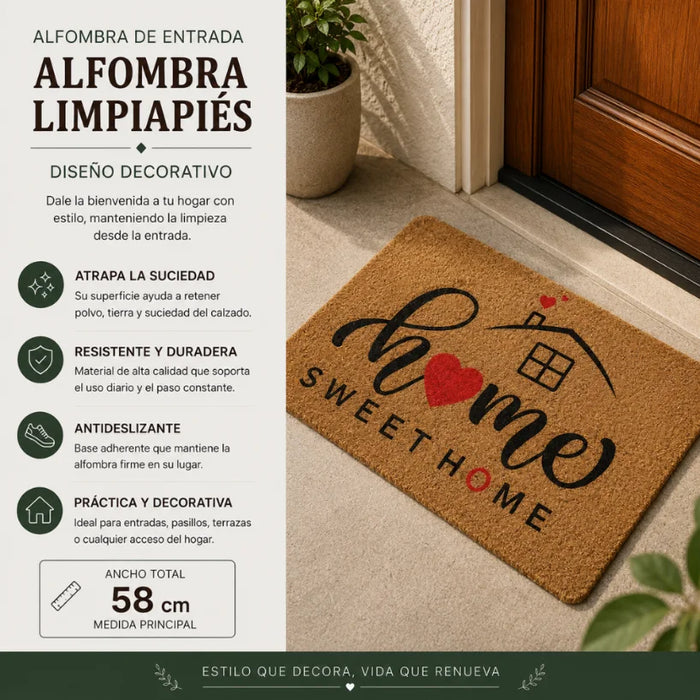 Alfombra Limpia Pies Felpudo Alfombra De Fibra Diseños