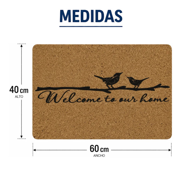 Alfombra Limpia Pies Felpudo Alfombra De Fibra Diseños