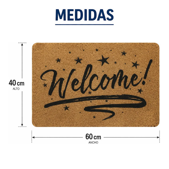 Alfombra Limpia Pies Felpudo Alfombra De Fibra Diseños